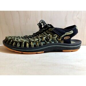 Keen Uneek Stripes Sneaker Mens US 9.5 Orange Ochre/Raya